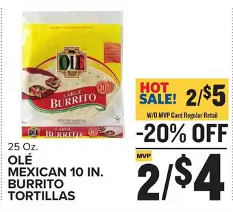 Food Lion Olé mexican 10 in. burrito tortillas offer