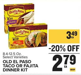 Food Lion Old el paso taco or fajita dinner kit offer