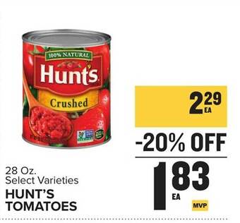 Food Lion Hunt's tomatoes offer