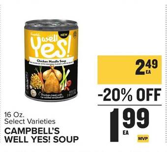 Food Lion Campbell's well yes! soup offer