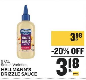 Food Lion Hellmann's drizzle sauce offer