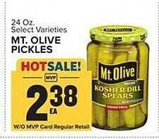 Food Lion Mt. olive pickles offer