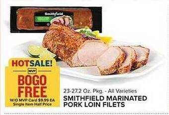 Food Lion Smithfield marinated pork loin filets offer