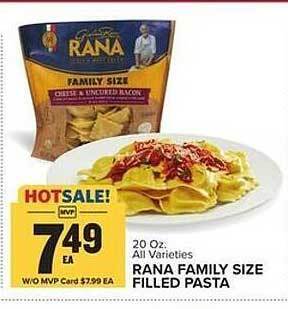 Food Lion Rana family size filled pasta offer