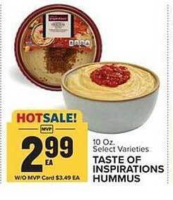 Food Lion Taste of inspirations hummus offer