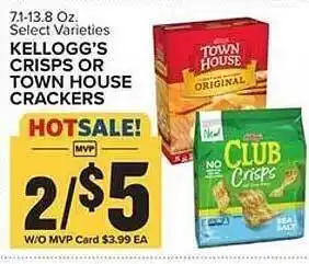 Food Lion Kellogg's crisps or town house crackers offer