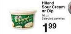Price Chopper Hiland sour cream or dip offer