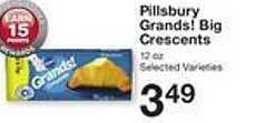 Price Chopper Pillsbury grands! big crescents offer