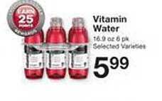 Price Chopper Vitamin water offer