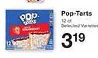 Price Chopper Pop-tarts offer