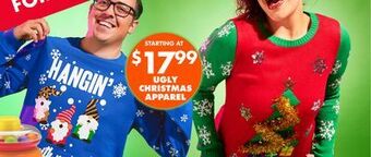 Big Lots Ugly christmas apparel offer