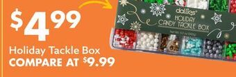 Big Lots Holiday tackle box offer