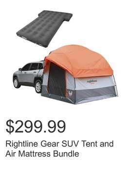 Costco Rightline gear suv tent and air mattress bundle offer