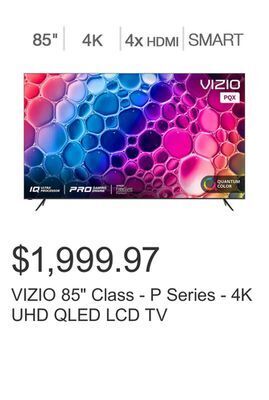Costco Vizio 85" class - p series - 4k uhd qled lcd tv offer
