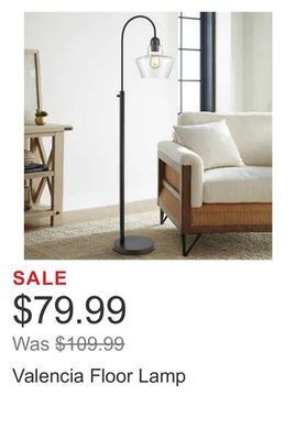 Costco Valencia floor lamp offer