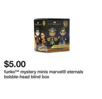 Five Below Funko™ mystery minis marvel® eternals bobble-head blind box offer