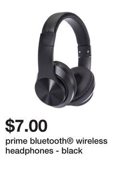 Five Below Prime bluetooth® wireless headphones - black offer
