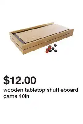 Five Below Wooden tabletop shuffleboard game 40in offer