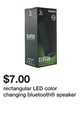 Five Below Rectangular led color changing bluetooth® speaker offer
