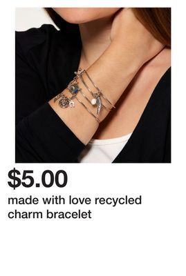 Five Below Made with love recycled charm bracelet offer