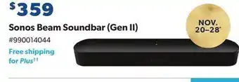 Sam's Club Sonos beam soundbar offer