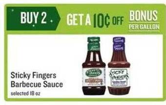Lowes Foods Sticky fingers barbecue sauce offer