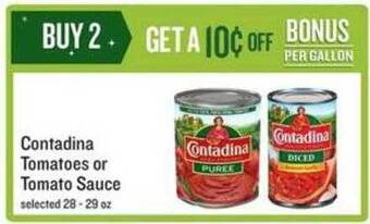 Lowes Foods Contadina tomatoes or tomato sauce offer