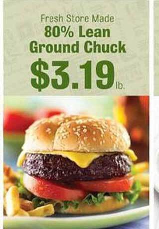 Robert Fresh Market 80% lean ground chuck offer