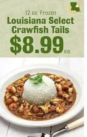 Robert Fresh Market Louisiana select crawfish tails offer