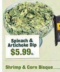 Robert Fresh Market Spinach & artichoke dip offer