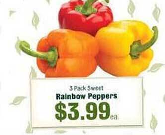 Robert Fresh Market Rainbow peppers offer