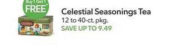Publix Celestial seasonings tea offer