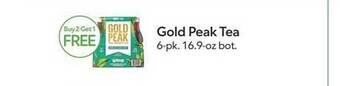 Publix Gold peak tea offer