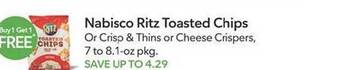 Publix Nabisco ritz toasted chips offer
