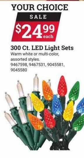 Ace Hardware 300 ct led light sets offer