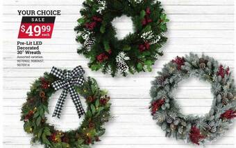 Ace Hardware Pre-lit led decorated 30 offer