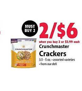 Festival Foods Crunchmaster crackers offer
