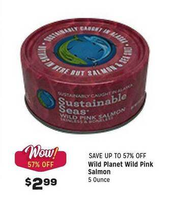 Grocery Outlet Wild planet wild pink salmon offer