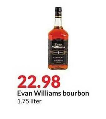 Hy-Vee Evan williams bourbon offer