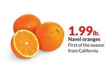 Hy-Vee Navel oranges offer