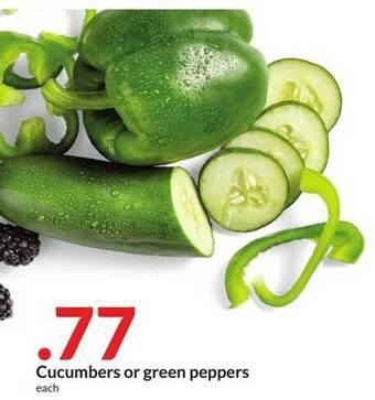 Hy-Vee Cucumbers or green peppers offer