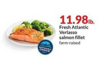Hy-Vee Fresh atlantic verlasso salmon fillet offer