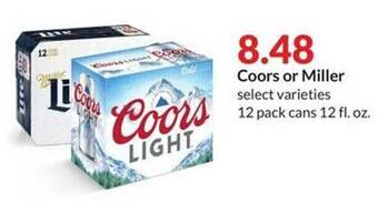 Hy-Vee Coors or miller offer