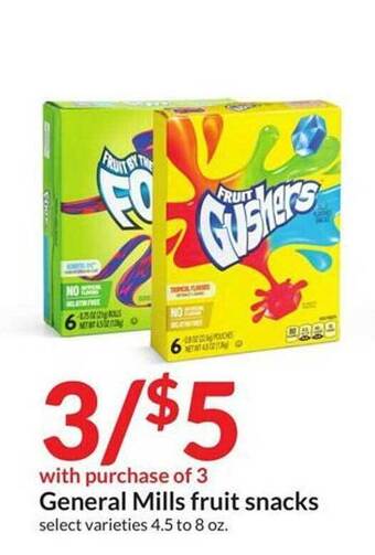 Hy-Vee General mills fruit snacks offer