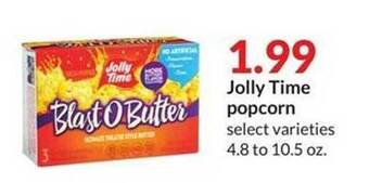 Hy-Vee Jolly time popcorn offer