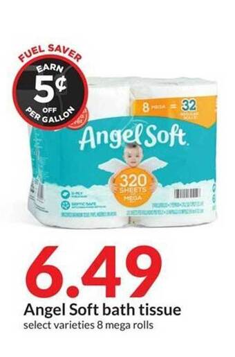 Hy-Vee Angel soft bath tissue offer