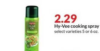 Hy-Vee Hy-vee cooking spray offer