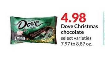 Hy-Vee Dove christmas chocolate offer