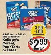 IGA Kellogg's cereal, pop-tarts or bites offer