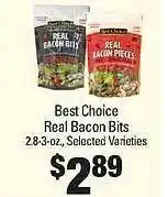 IGA Best choice real bacon bits offer